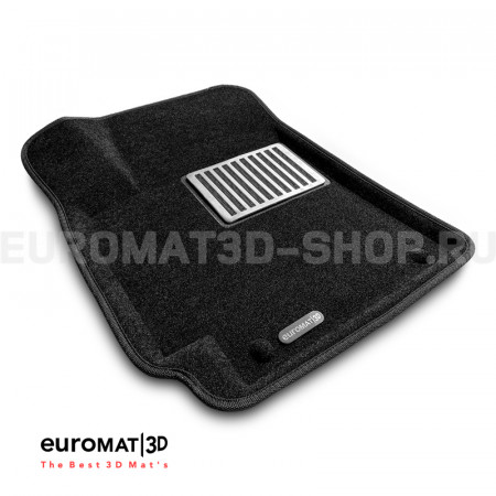 Текстильные 3D коврики Euromat3D Lux в салон для Hyundai Elantra (2016-2020) № EM3D-002702