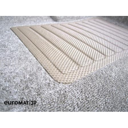 Текстильные 3D коврики Euromat3D Business в салон для Mitsubishi Pajero IV (2006-2020) № EMC3D-003610T Бежевые