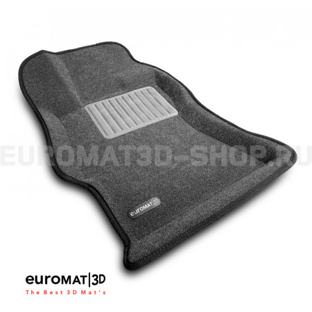 Текстильные 3D коврики Euromat3D Business в салон для Subaru XV (2017-) № EMC3D-004705G Серые
