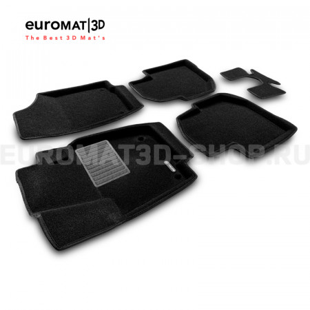 Текстильные 3D коврики Euromat3D Business в салон для Skoda Rapid (2020-) № EMC3D-004508