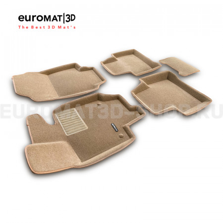 Текстильные 3D коврики Euromat3D Business в салон для Toyota Rav 4 (2019-2026) (АКПП) № EMC3D-005105T Бежевые Текстильные 3D коврики Euromat3D Business в салон для Toyota Rav 4 (2019-2026) (АКПП) № EMC3D-005105T Бежевые