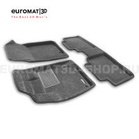 Текстильные 3D коврики Euromat3D Business в салон для Geely Atlas Pro (2021-) № EMC3D-001409G Серые