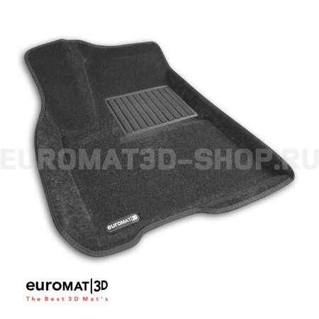 Текстильные 3D коврики Euromat3D Business в салон для Tesla Model 3 (2017-) № EMC3D-004901