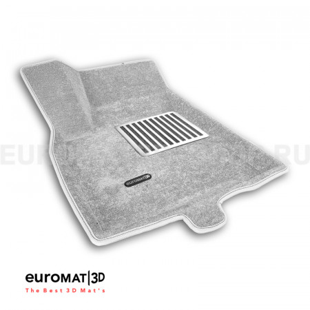 Текстильные 3D коврики Euromat3D Lux в салон для Cadillac XT6 (2021-) № EM3D-001307S Светло-серые Текстильные 3D коврики Euromat3D Lux в салон для Cadillac XT6 (2021-) № EM3D-001307S Светло-серые