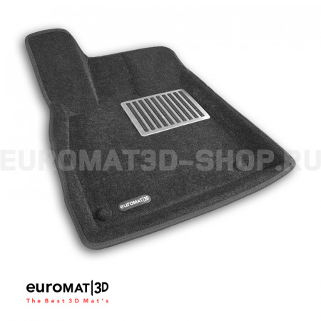 Текстильные 3D коврики Euromat3D Lux в салон для Audi Q5L (2017-2026) № EM3D-001117